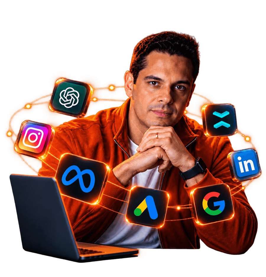 Everest conectando Google, Meta, LinkedIn, Instagram e IA numa só operação