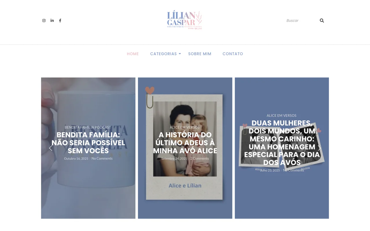 Site de Lílian Gaspar